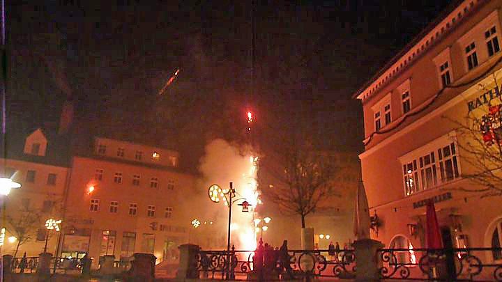 Feuerwerk am Markt