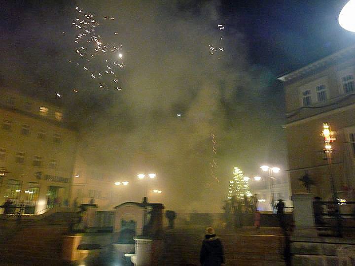 Feuerwerk am Markt