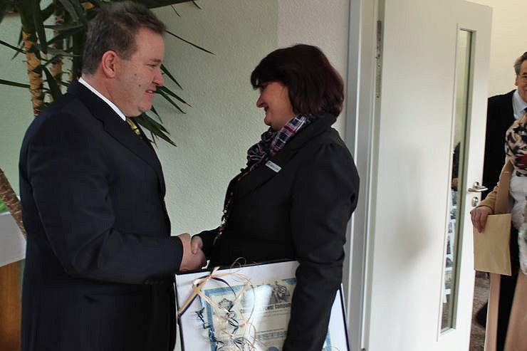 Zahlreiche Gratulanten kamen