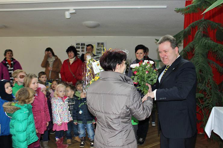 Zahlreiche Gratulanten kamen