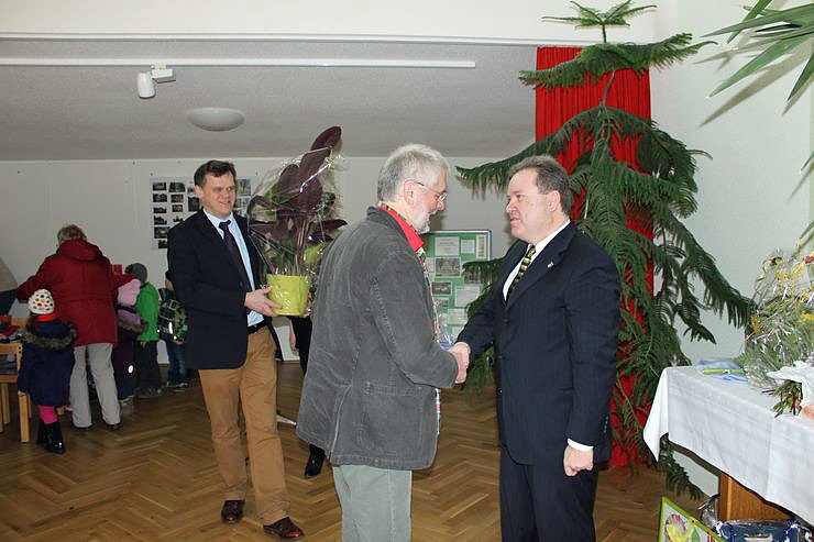 Zahlreiche Gratulanten kamen