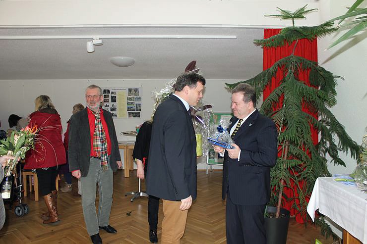 Zahlreiche Gratulanten kamen