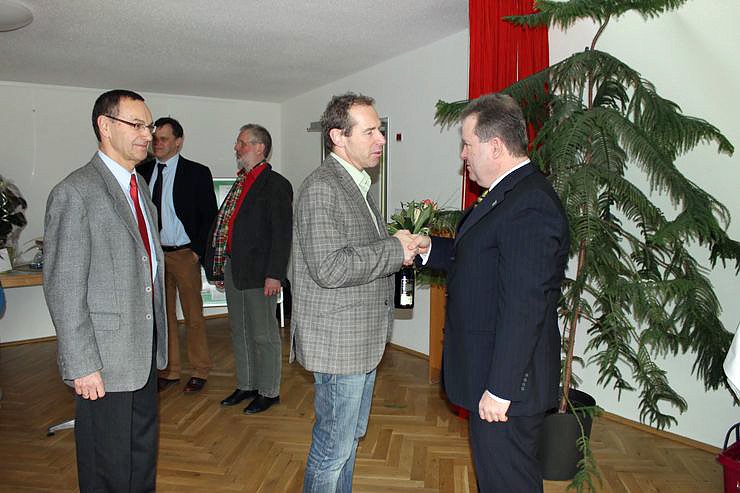 Zahlreiche Gratulanten kamen