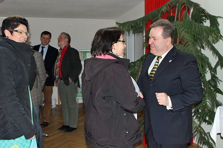 Zahlreiche Gratulanten kamen