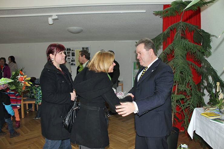 Zahlreiche Gratulanten kamen