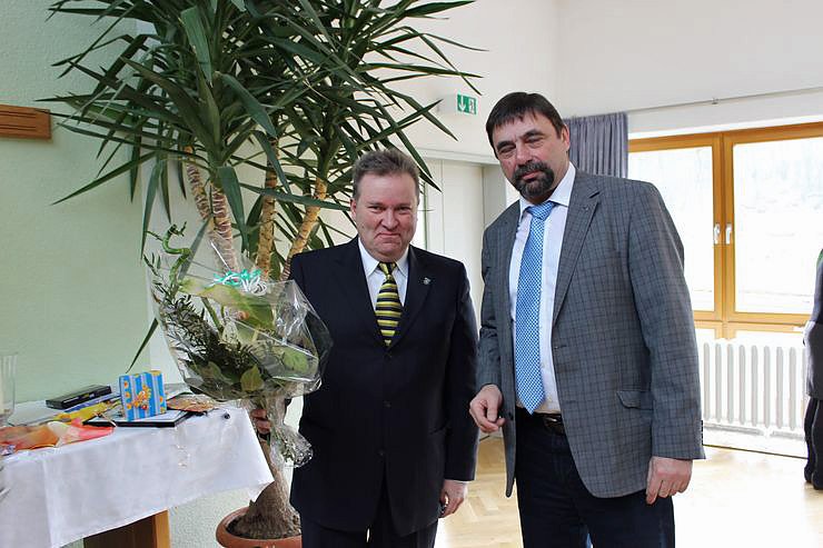 Zahlreiche Gratulanten kamen