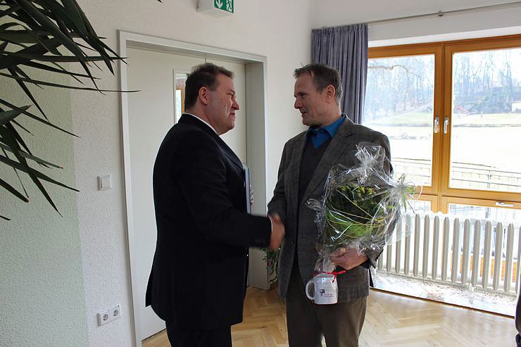 Zahlreiche Gratulanten kamen