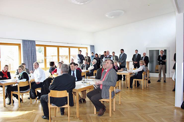 Zahlreiche Gratulanten kamen