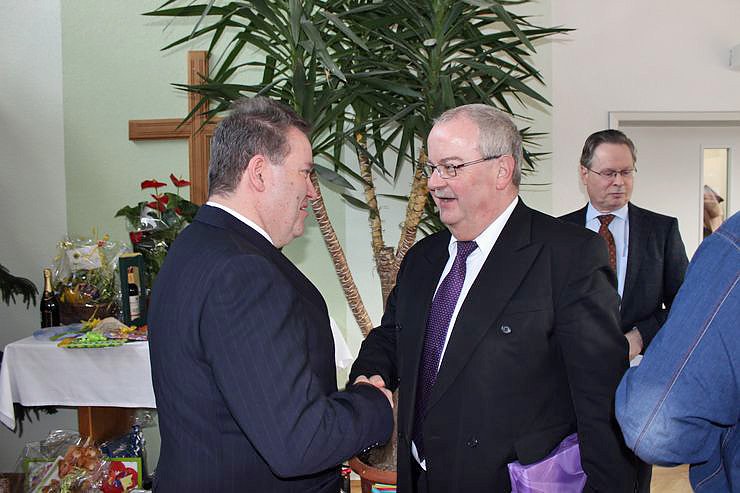 Zahlreiche Gratulanten kamen