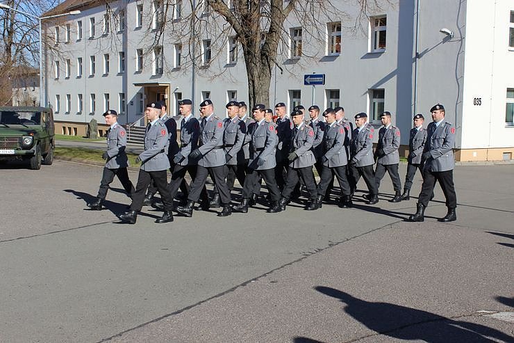 Indienststellung  des neuen Bataillons in Th&uuml;ringen
