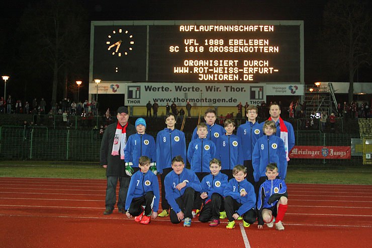 Heimspielkidsaktion bei Rot-Wei&szlig; Erfurt