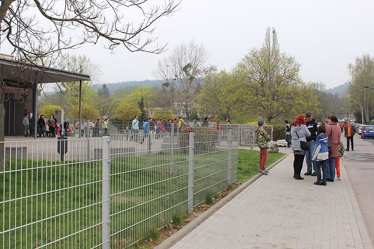 Ansturm auf die Schule