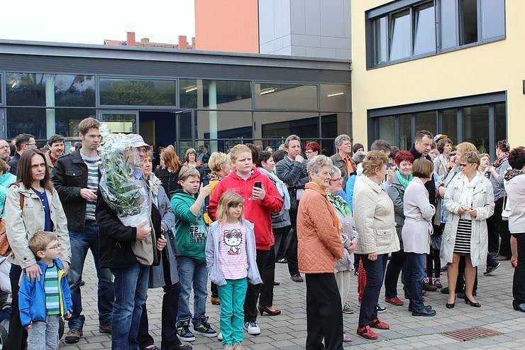 Ansturm auf die Schule