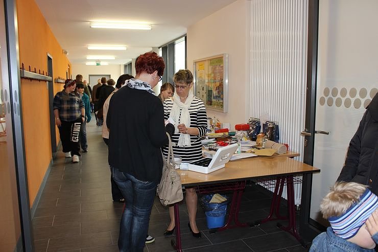 Ansturm auf die Schule