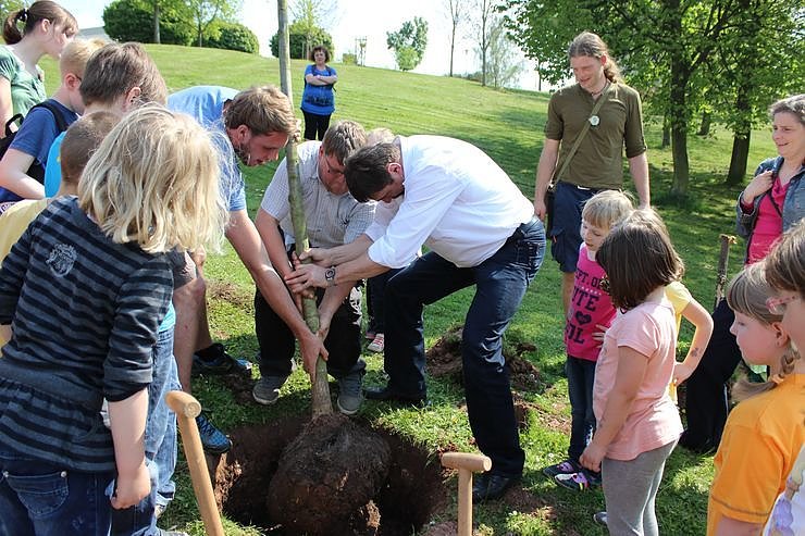 Zum Fest einen Baum gepflanzt