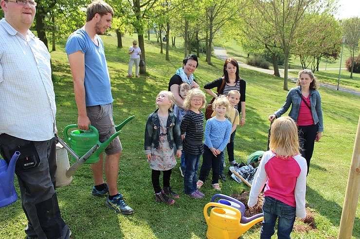 Zum Fest einen Baum gepflanzt