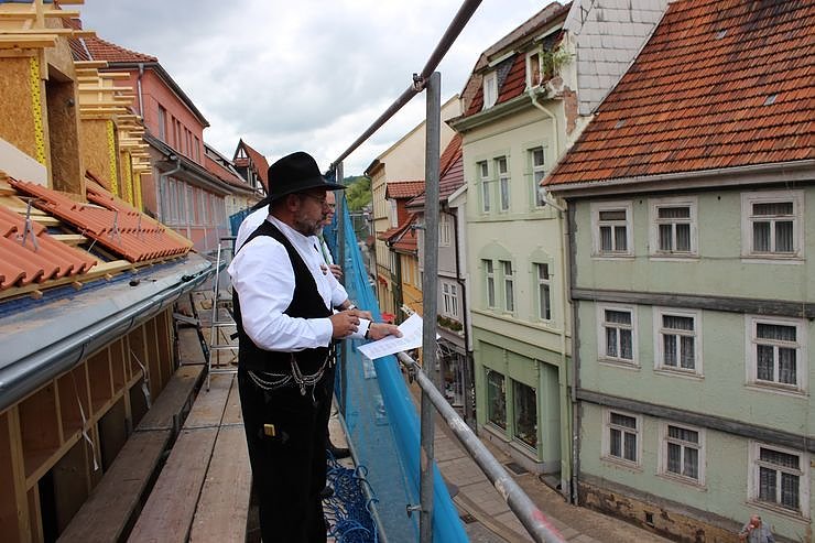 Richtfest ehem. Caf&eacute; Pille