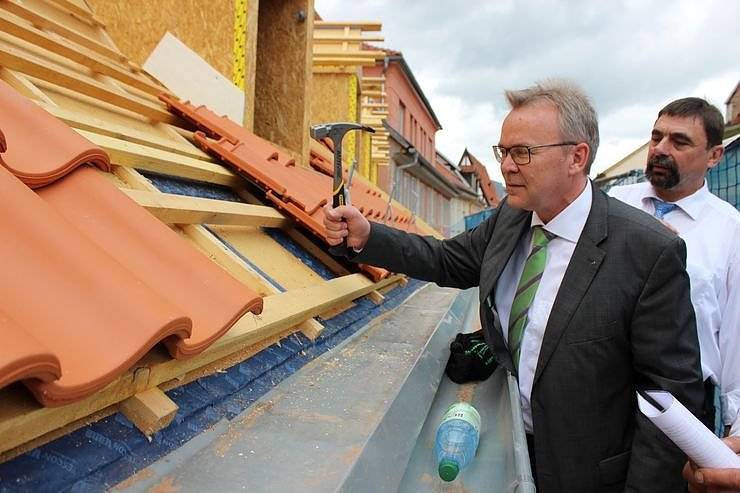 Richtfest ehem. Caf&eacute; Pille