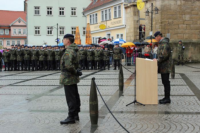 &Ouml;ffentliche Vereidigung in Sondershausen