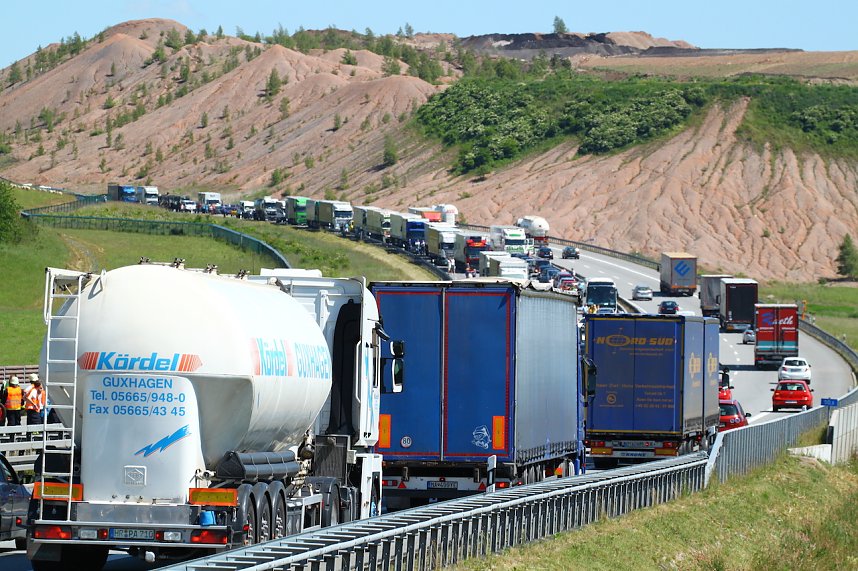 Unfall auf der A 38 Richtung G&ouml;ttingen