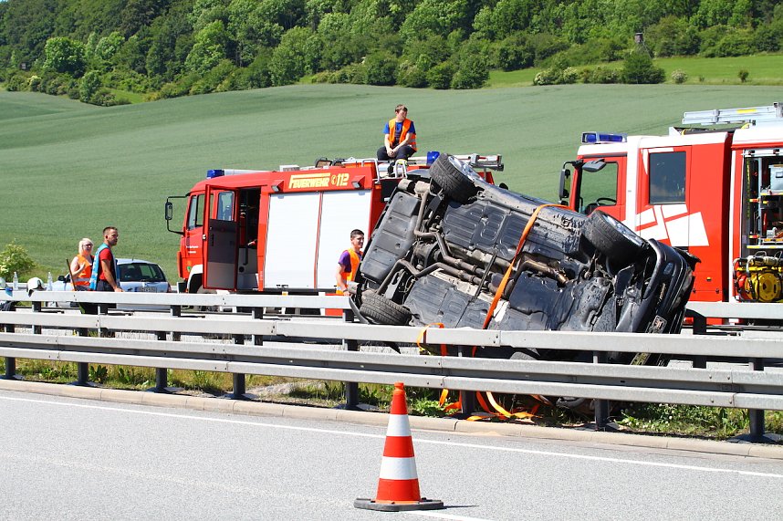 Unfall auf der A 38 Richtung G&ouml;ttingen
