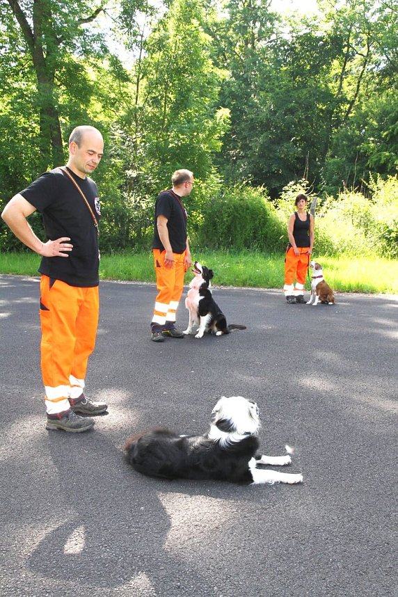 Rettungshundestaffel begeisterte Alterskameraden.