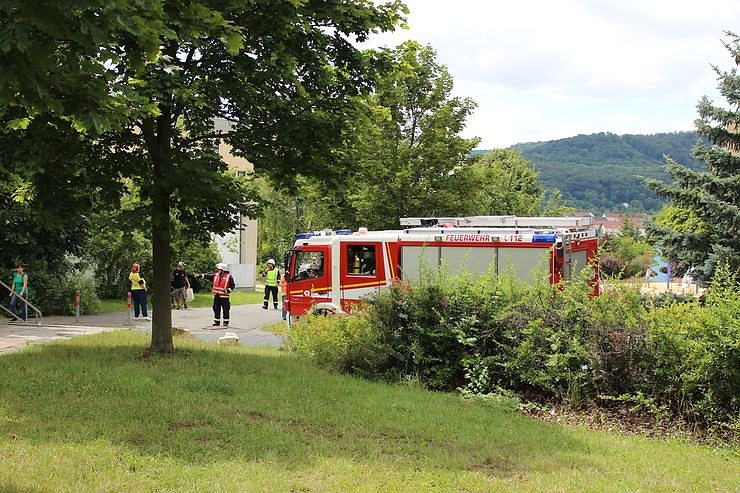 Mit Blaulicht ins &Ouml;stertal von Sondershausen