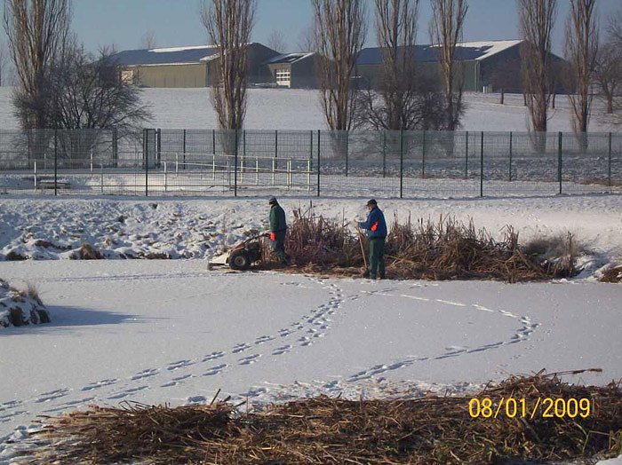 Pflege Teichkl&auml;ranlagen