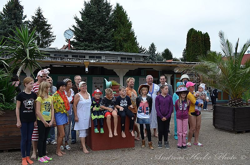 Abbaden im Greu&szlig;ner Freibad