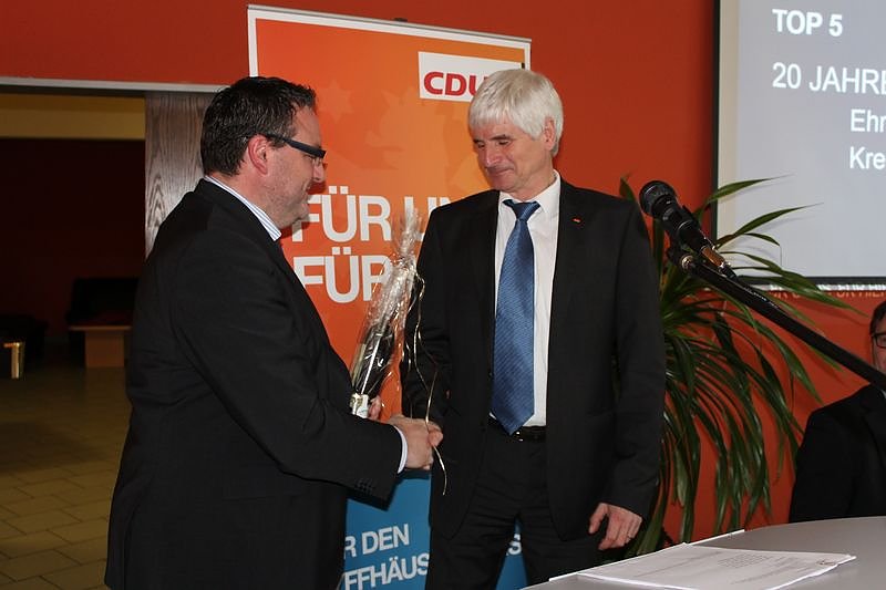 Ehemalige CDU-Kreisvorsitzde gew&uuml;rdigt