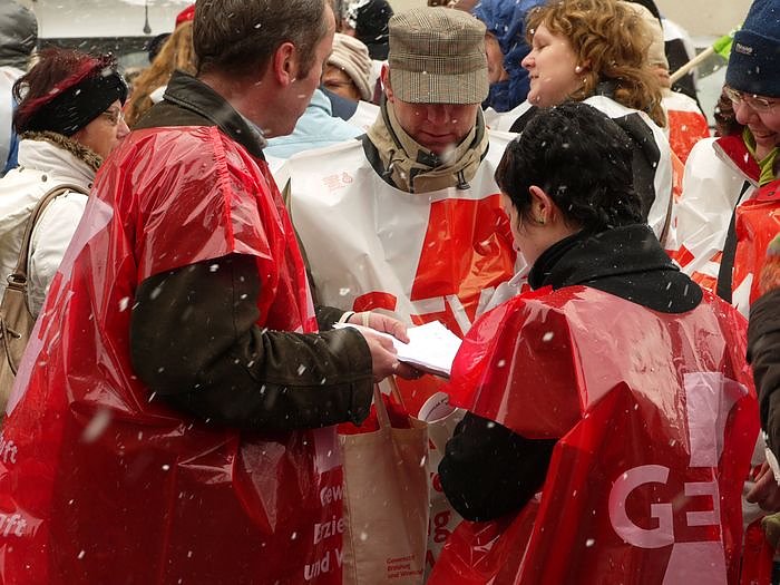 Warnstreik in Nordhausen