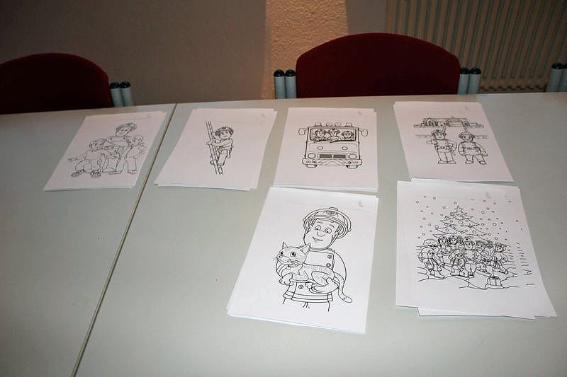 Weihnachtsmann kam mit Rentier