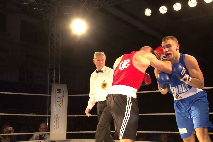 Boxnacht in der Ballspielhalle in Nordhausen