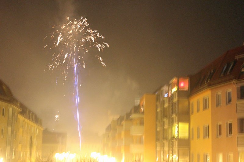 Feuerwerk &uuml;ber Sondershausen