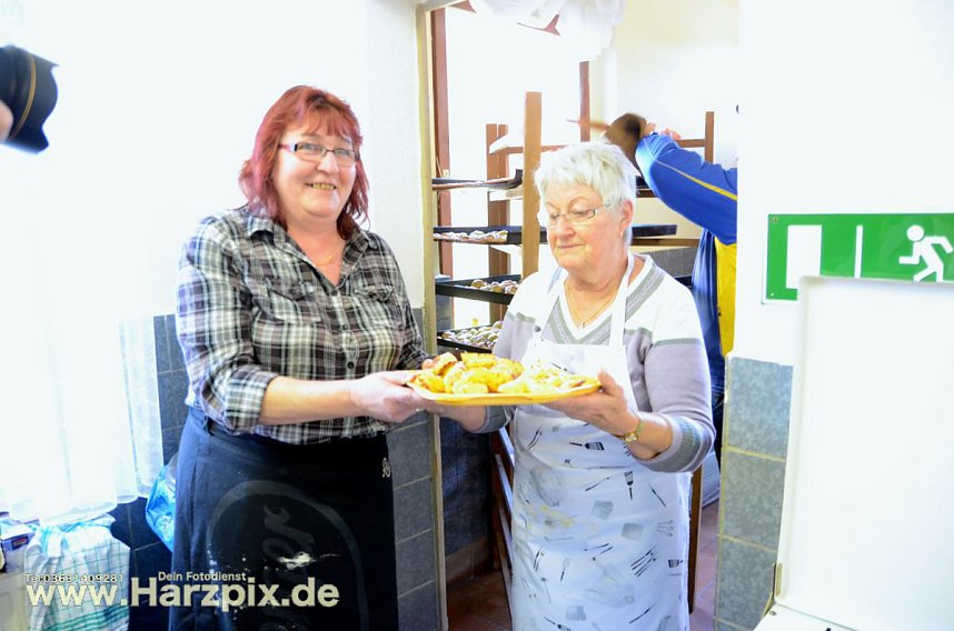 Kartoffelscheibenessen