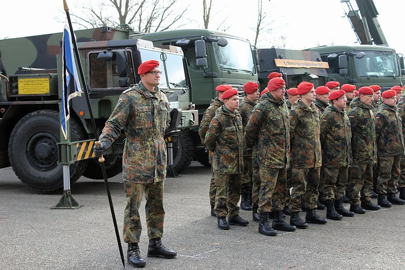 &Uuml;bergabe Kommando bei der 1. Kompanie des Versorgungsbataillons 131