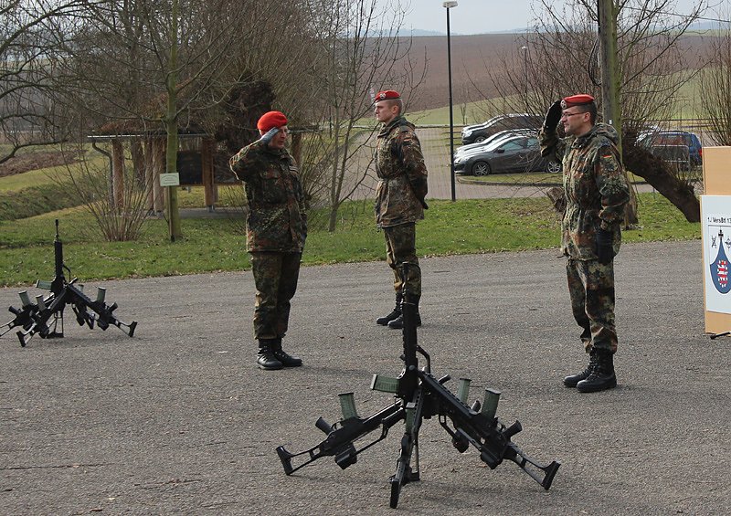 &Uuml;bergabe Kommando bei der 1. Kompanie des Versorgungsbataillons 131