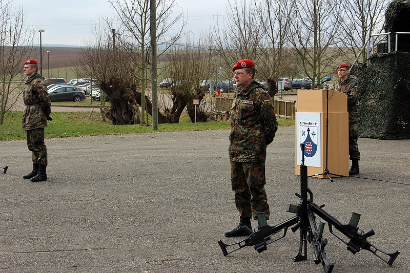 &Uuml;bergabe Kommando bei der 1. Kompanie des Versorgungsbataillons 131