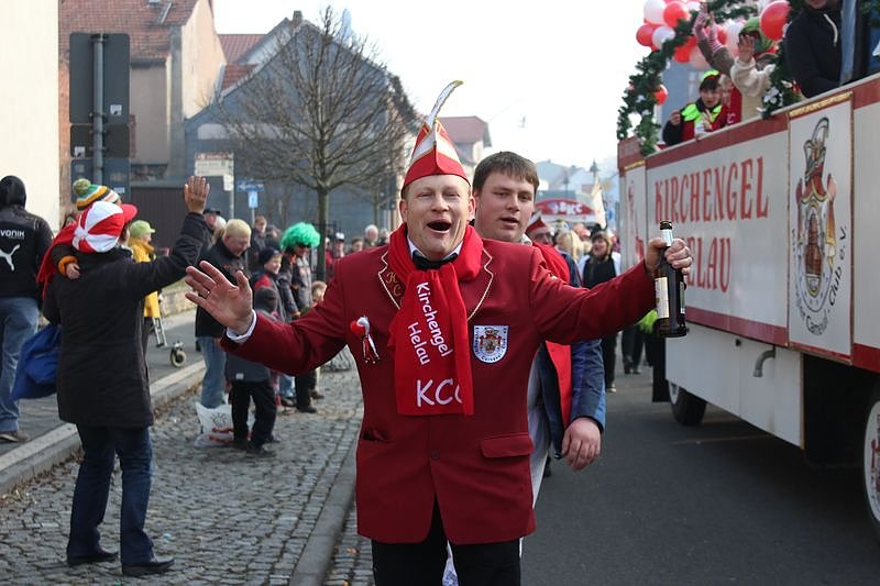 N&auml;rrinnen und Narren zogen durch Sondershausen (2)