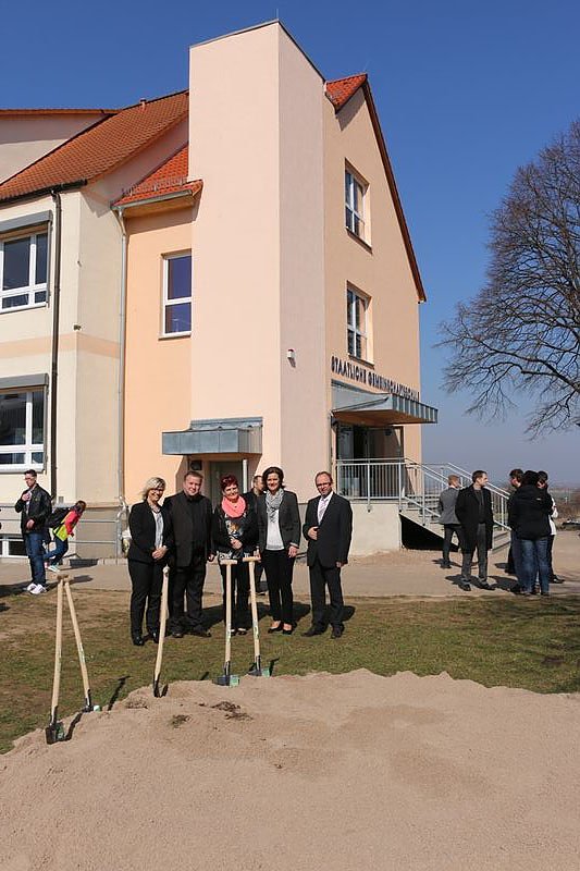 Spatenstich in Oldisleben