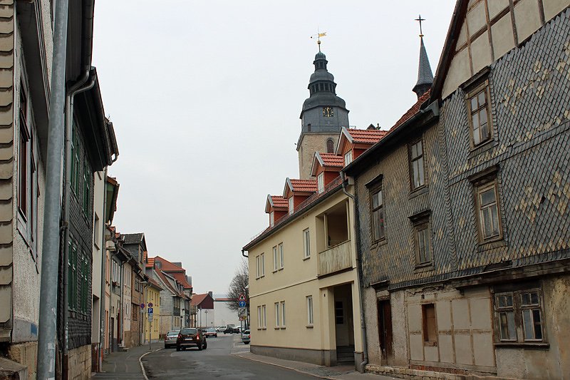 Erinnerung an die Zerst&ouml;rung Sondershausens