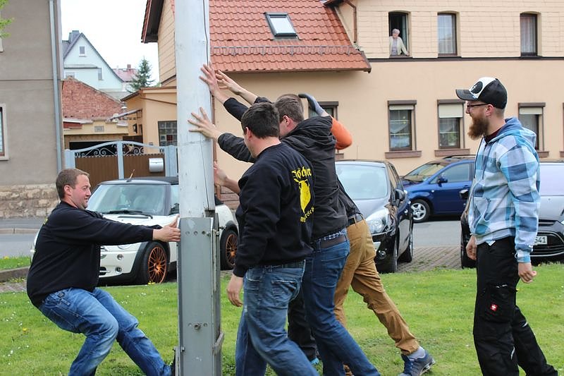 Bei den Kirmesburschen gefeiert