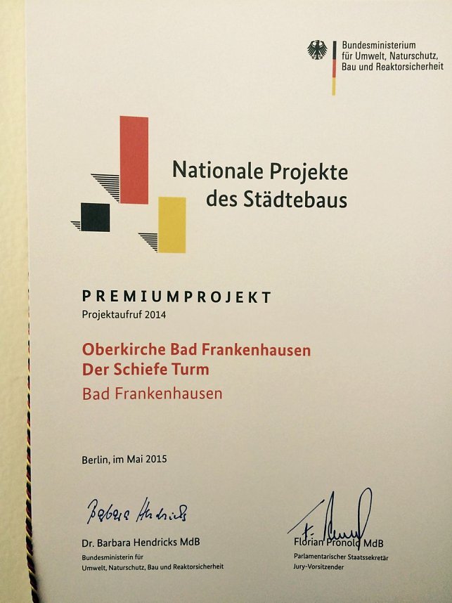 Schiefer - "Premiumprojekt des Deutschen St&auml;dtebaus