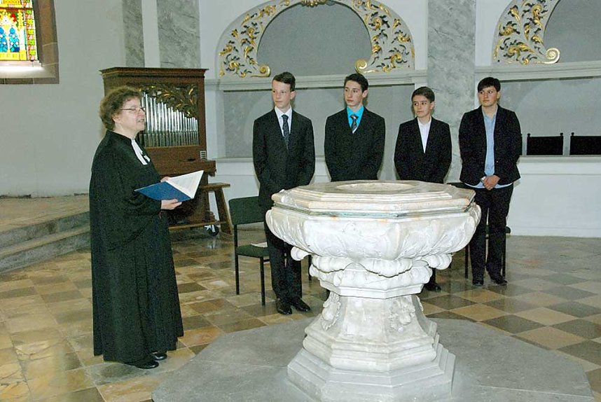 Konfirmation in der Unterkirche