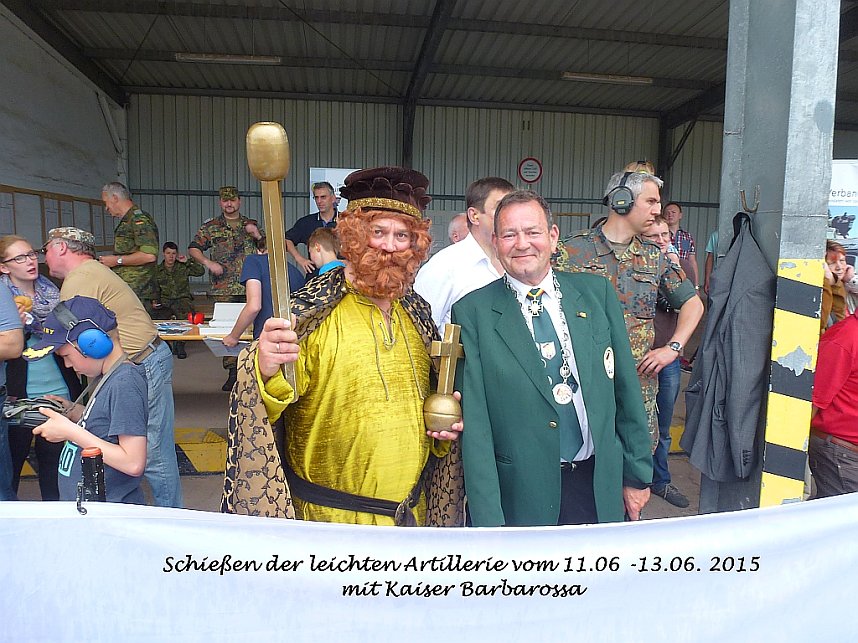 Appell mit Kanonenweihe