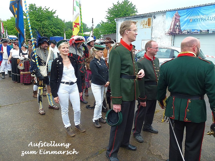 Appell mit Kanonenweihe