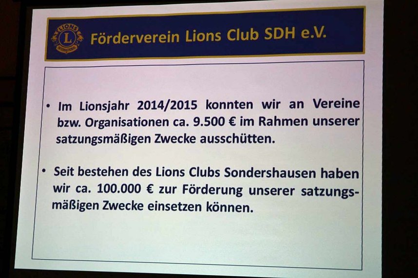 Lionsclub Sondershausen mit Spenden
