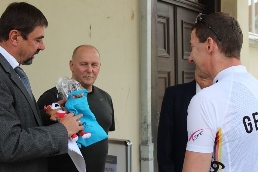 Staffelstab zum Th&uuml;ringentag unterwegs