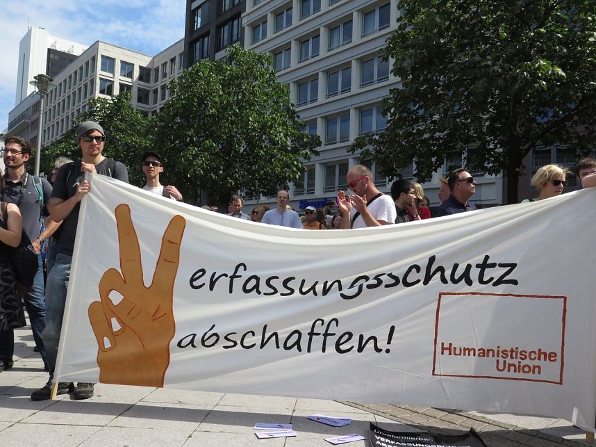 Demo in Berlin f&uuml;r die Pressefreiheit