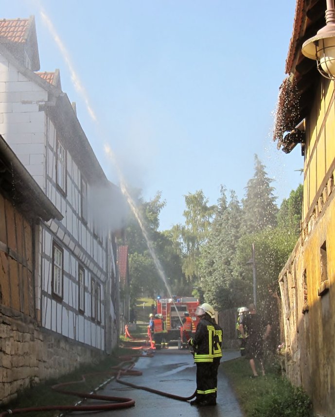 Brand auf Kinderbauernhof